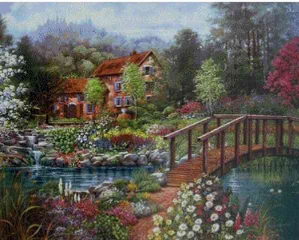 Diamond painting - Forest scenery