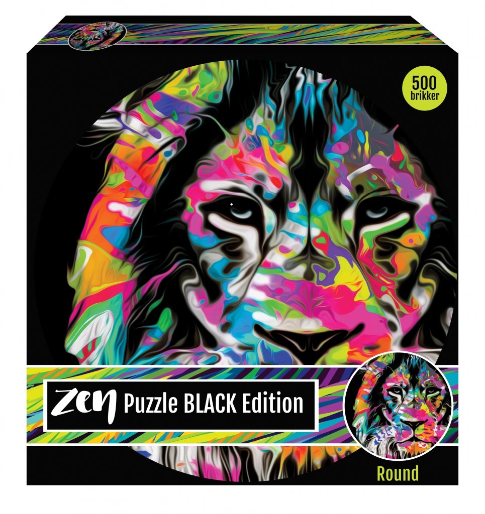 Zen Puzzle Black - lion 500