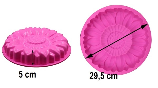 Stor silikon kakeform - Margeritt