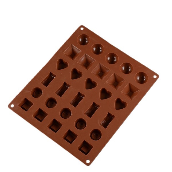 30 biter silikon sjokoladeform
