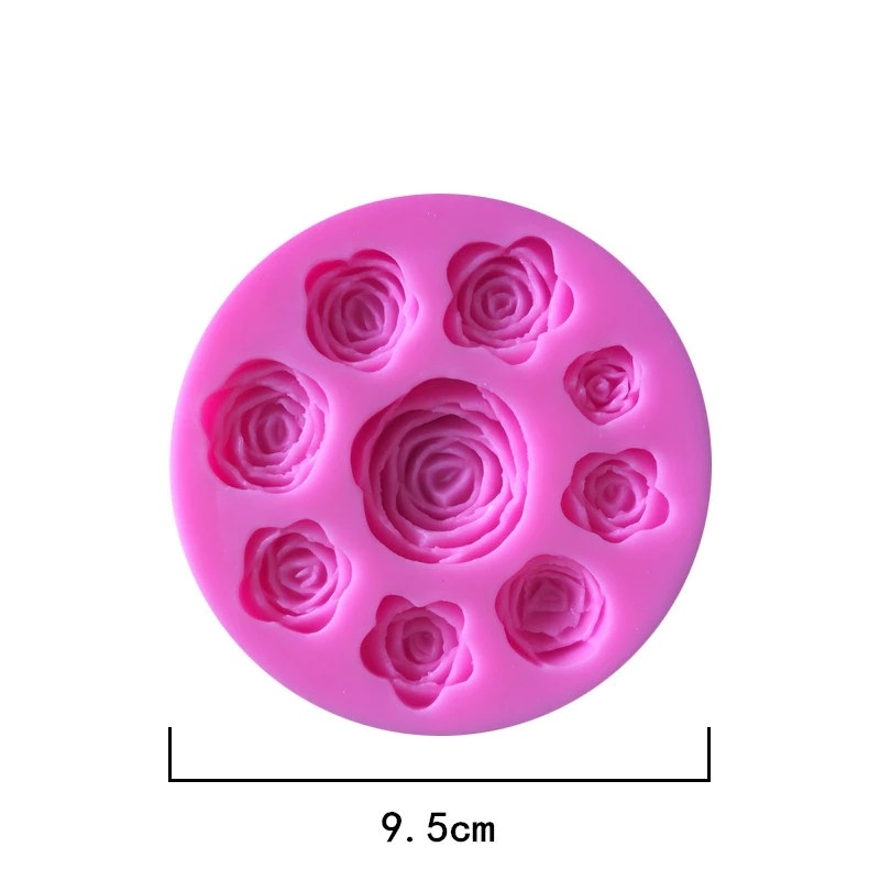 Silikonform - 9 roser