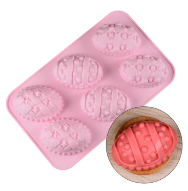 Sjokoladeform i silikon - store påskeegg