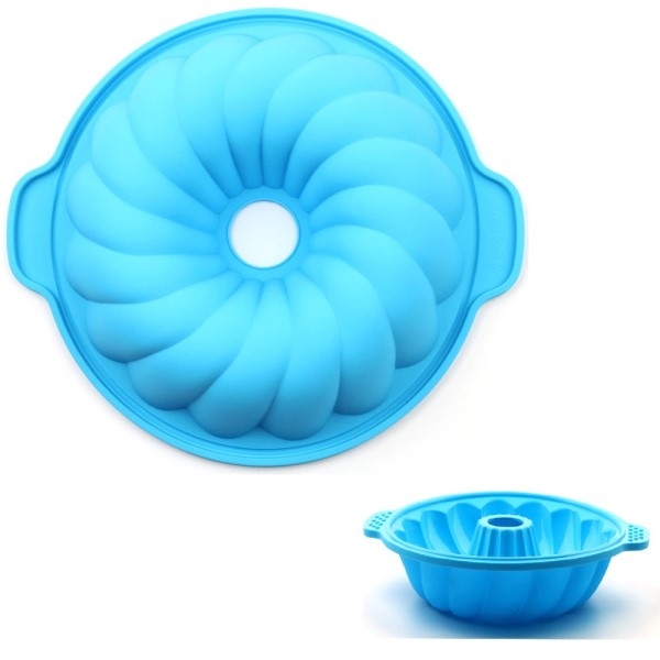 Silikonform kakeform - rund med hull 28cm