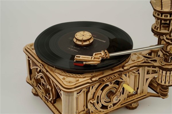 Platespiller - Fungerende grammofon byggesett for vinylskiver