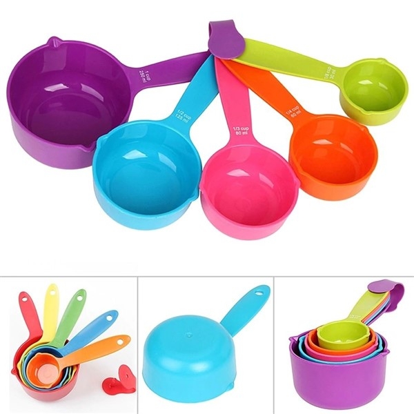 Målekopp i plast - 5 pakk