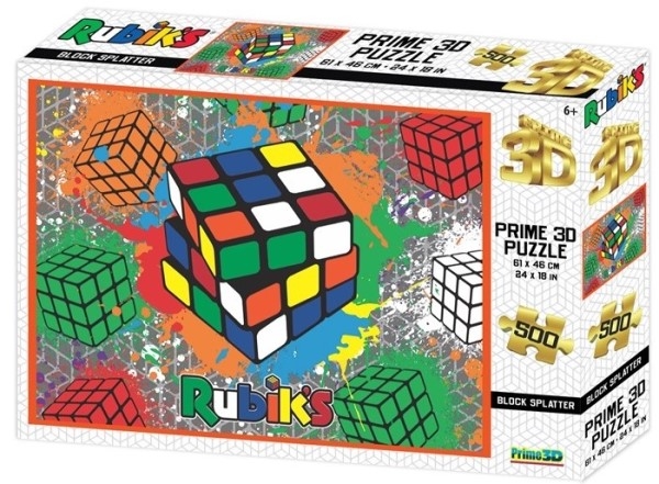 Rubik´s puslespill - Prime 3D, block splatter 500