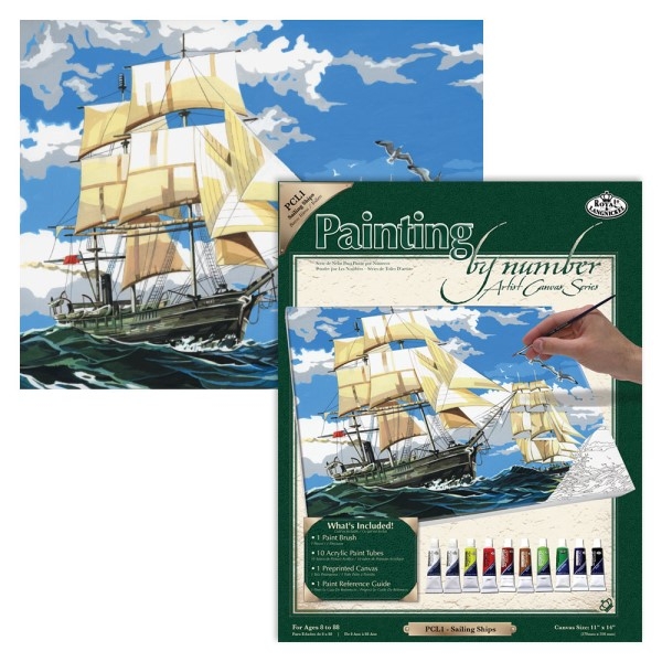 Paint by numbers - Sailing Ships