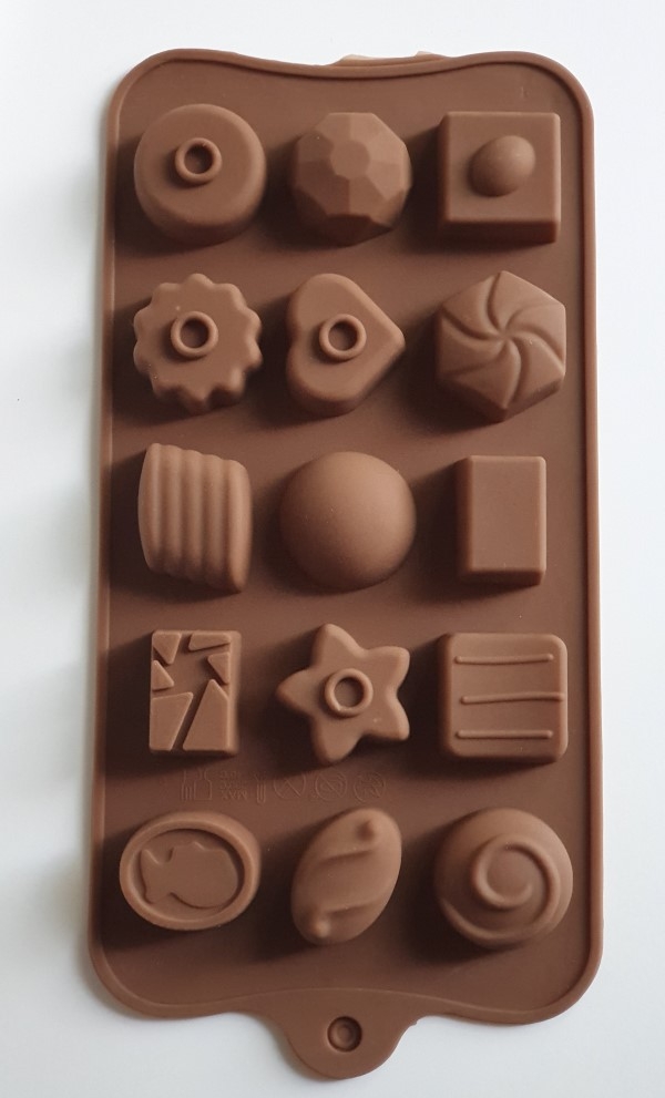 silikon sjokoladeform - klassiske biter