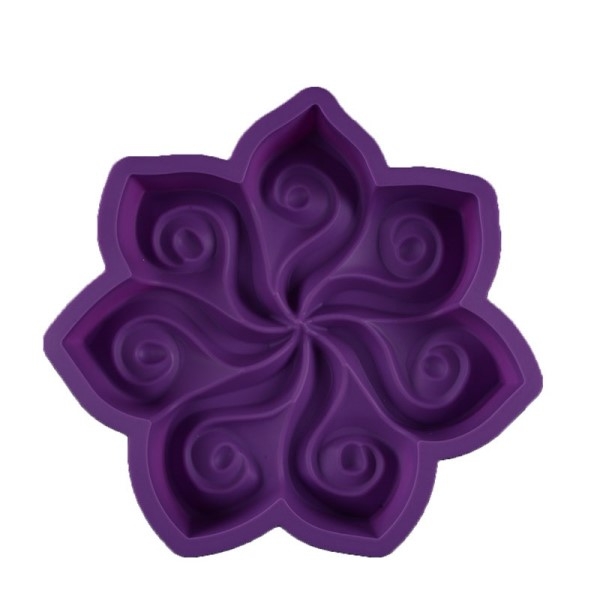 Stor kakeform - blomsterblad spiral
