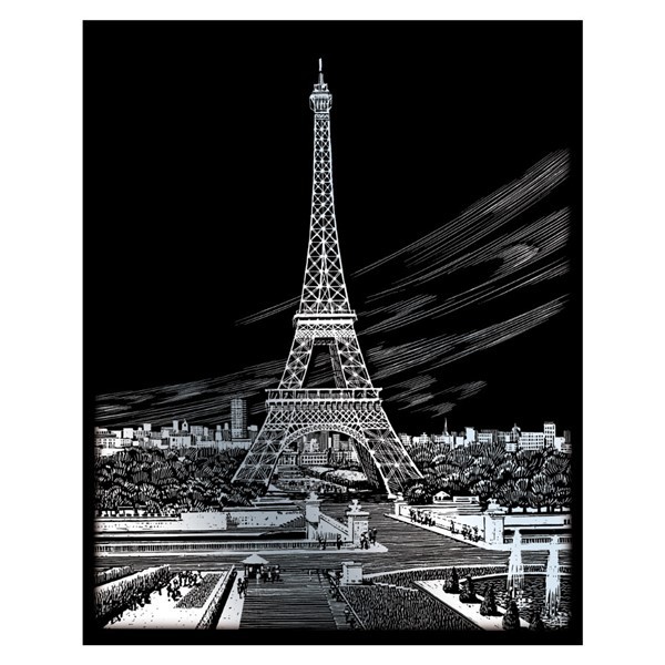 Skrapebilde - Eiffel tårnet