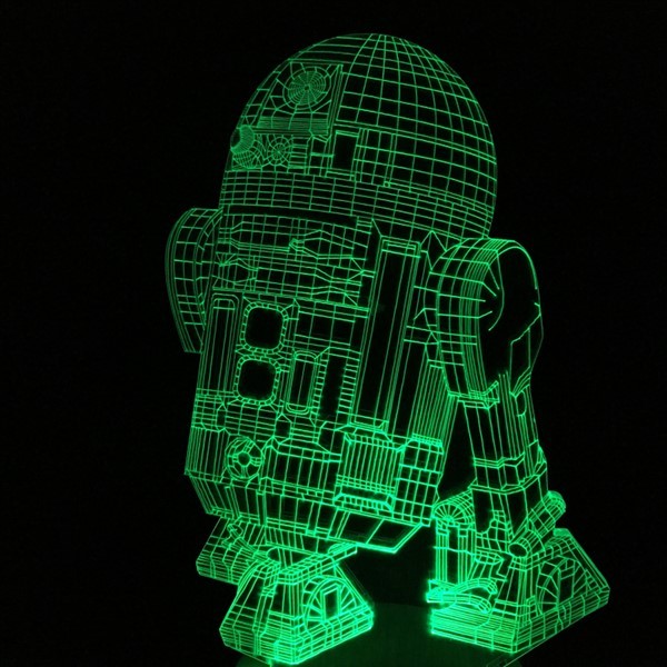 3D nattlampe - Star Wars