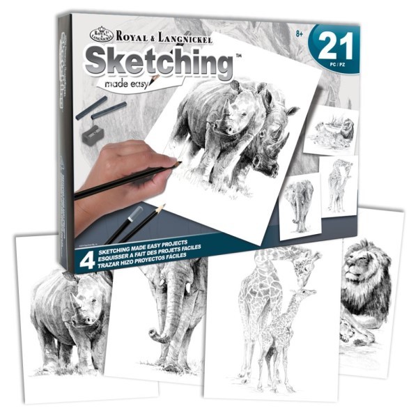 Sketching - Tegne - Skyggelegge - zoo animal
