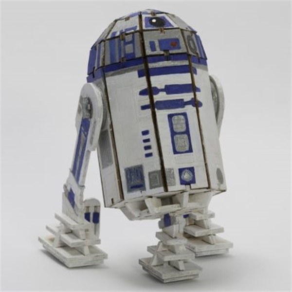 Star Wars byggesett i tre med bok - R2-D2