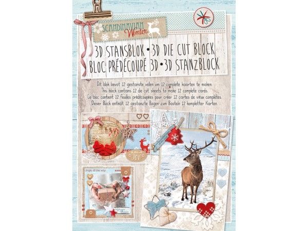 Studiolight 3D Die Cut Block – Scandinavian Winter