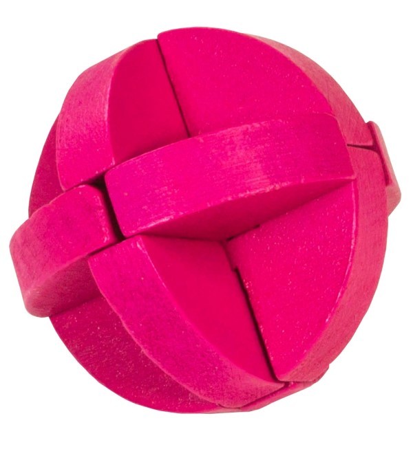 Tankenøtt i tre - Colour block pink