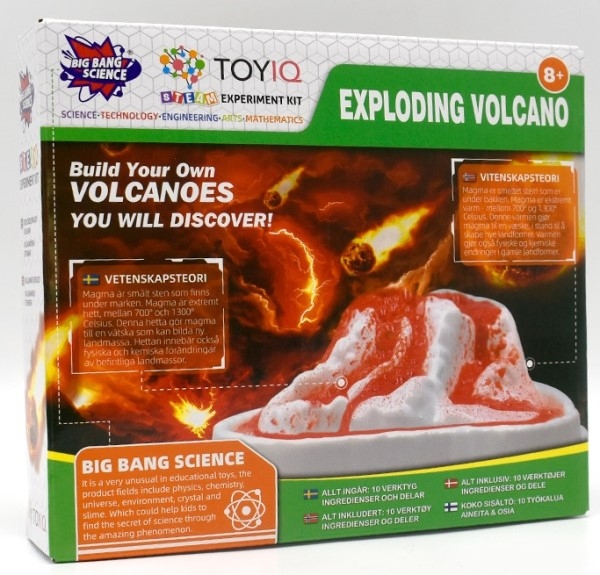 Vitenskapelig eksperimensett - Exploding volcano