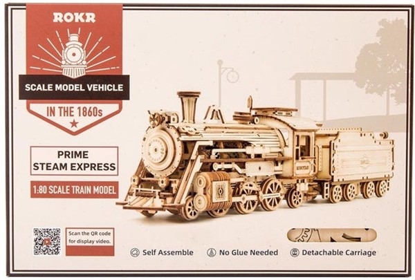 Steam express - Byggesett i tre - Lokomotiv