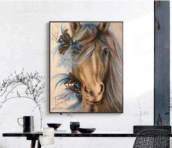 Korssting broderi pakke - Hest