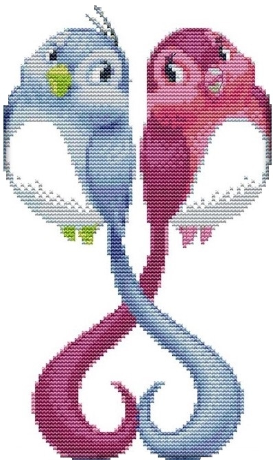 Korssting - Love birds
