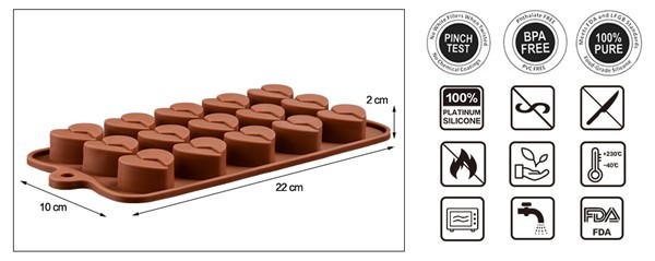 sjokoladeform silikon hjerter