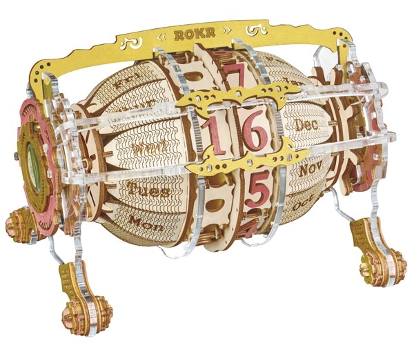 Time engine calendar - Byggesett i tre