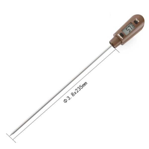Silikon slikkepott med termometer