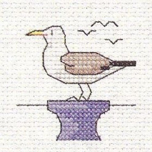 Måke - Korssting
