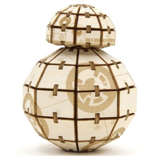 Star Wars byggesett i tre med bok - BB-8