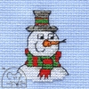 Mini korssting - Snowman